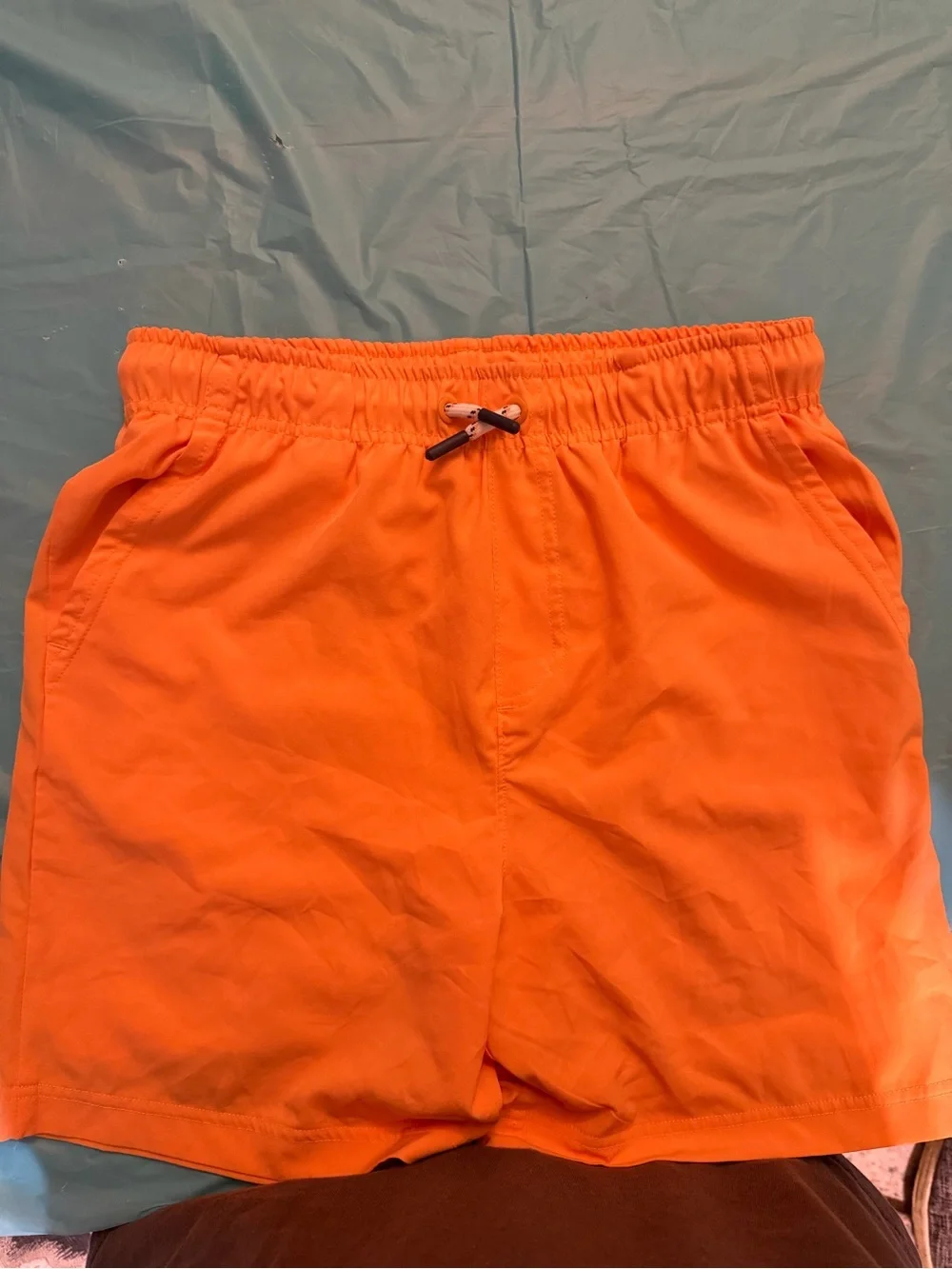 Tommy Bahama Boy’s Bright Orange Elastic-Waist Athletic Shorts